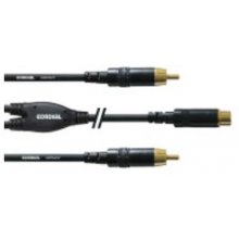 Cordial CFY 0.3 ECC audio cable 0.3 m RCA 2...