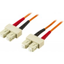 DELTACO OM2 Fiber cable, SC - SC, duplex...