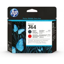 HP Druckkopf 744 Druckkopf Mattschwarz & Rot