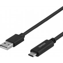 Deltaco USB 2.0 cable USB-A - USB-C male...