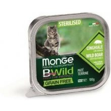 Monge BWILD Cat Sterilised Wild Boar with...