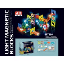 Madej Magnetic puzzle - Light track 49 pcs