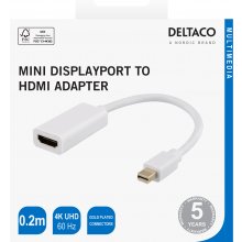 DELTACO Переходник Mini DisplayPort на HDMI...