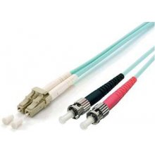 Equip LC/ST Fiber Optic Patch Cable, OM3, 1m