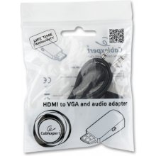 Gembird адаптер HDMI-A(M)->VGA(F)+Audio