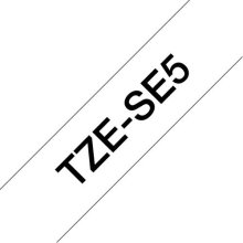 Brother TZE-SE5 label-making tape Black on...