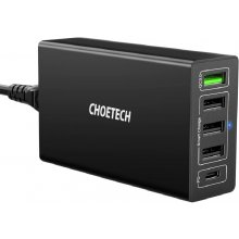 Choetech Q3 4u2q Black Wall Charger 5xusb Quic Q34u2q Black 01 Ee