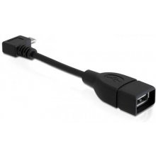 Delock USB kaabel A -> Micro-B 90°OTG BU/St...
