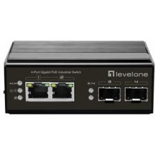 LevelOne Switch 2x GE IGP-0432 2xGSFP 60W...