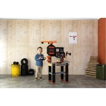 Smoby Workshop with crane black+Decker