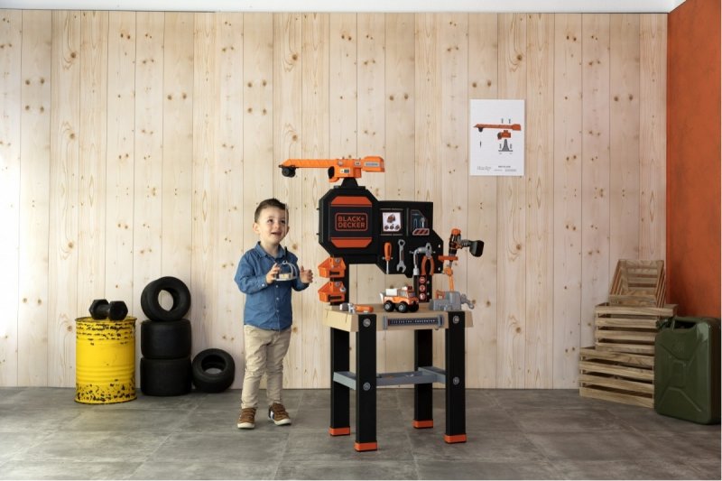 Smoby Black And Decker Kids Bricolo One Toy Workbench (360700)