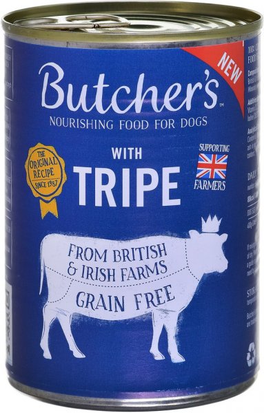 Butcher s Original Tripe Mix Rumen Pate wet dog food 400g Pets24.ee