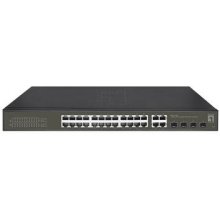 LevelOne Switch 24x GE GES-2128P 4xGSFP 19...