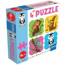Granna Puzzle z Pingwinem 4 puzle 4 elementy