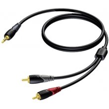 PROCAB 3,5 MM JACK MALE STEREO -2X RCA/CINCH...