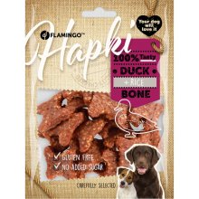 Flamingo Hapki Duck + Rice Bone chew treat...