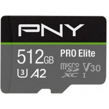 Mälukaart PNY MicroSDXC Elite 512GB...