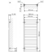 Terma Vivo 500 mm x 910 mm