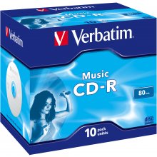 VERBATIM 1x10 CD-R 80 / 700MB Audio Color...