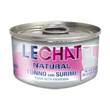 LeChat Natural Tuna with Surimi 80 gr -...