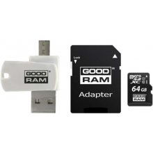 Флешка GOODRAM All in One 64GB MICRO CARD...