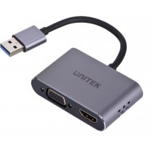 UNITEK V1304A Adapter USB-A- HDMI VGA