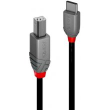 Lindy 3m USB 2.0 Type C to B Cable, Anthra...