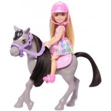 Mattel Barbie Chelsea doll on a pony