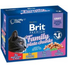 Brit Cat Pouches Family Plate - wet cat food...