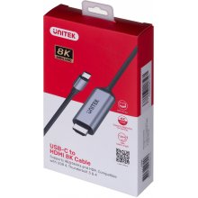 UNITEK CABLE HDMI 2.1, USB-C, 8K, 1,8M...
