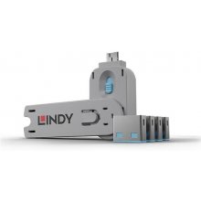 Lindy USB Port Blocker - Pack of 4, Colour...