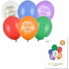 PartyDeco Latex Balloon Set – 6 pcs, 30 cm...