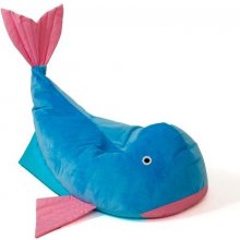 Go Gift Sako bag pouffe Whale blue-pink L...