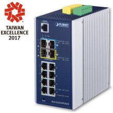 PLANET Industrial L2+ 8-Port 10/100/1000T +...