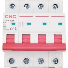 Miniature Circuit Breaker, 4P, 16A, Class C...