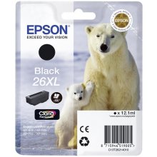 EPSON 26XL Sort 500 sider Blæk C13T26214012