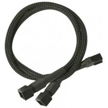 Nanoxia Kabel 3-Pin Y-Kabel, 60 cm, schwarz