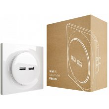 FIBARO Walli N socket-outlet 2x USB White