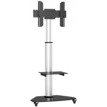 TECHly Floor Stand with Shelf Trolley TV...