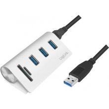 Кард-ридер LogiLink USB 3.0 HUB 3-Port, mit...