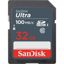SANDISK Ultra 32GB SDHC Mem Card 100MB/s...