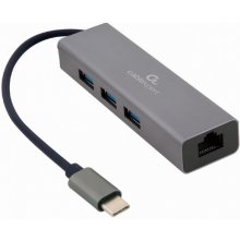 GEMBIRD I/O ADAPTER USB-C TO LAN RJ45/USB...