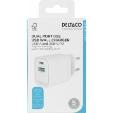 DELTACO USB GaN seinalaadija 1x USB-A 18, W...