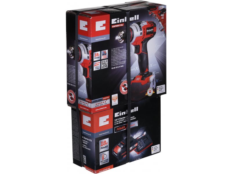 EINHELL 4513592 - TE-CD 12/1 X-Li (1x2,0Ah) - 12V 2Ah Cordless Drill (with  battery and charger)