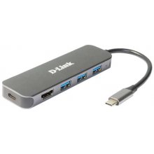D-LINK 5-in-1 USB-C Hub with HDMI/Power...