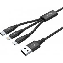 UTK UNITEK Cable USB 3in1 Black