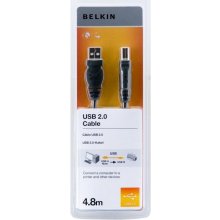 Belkin USB A/B CABLE A/B 4.8M black