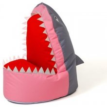 Go Gift Sako bag pouffe Shark grey-pink XXL...