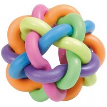 Record Rubber dog toy COLOURED TWIST 6cm