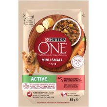 Purina One Mini/Small Active Beef - wet dog...